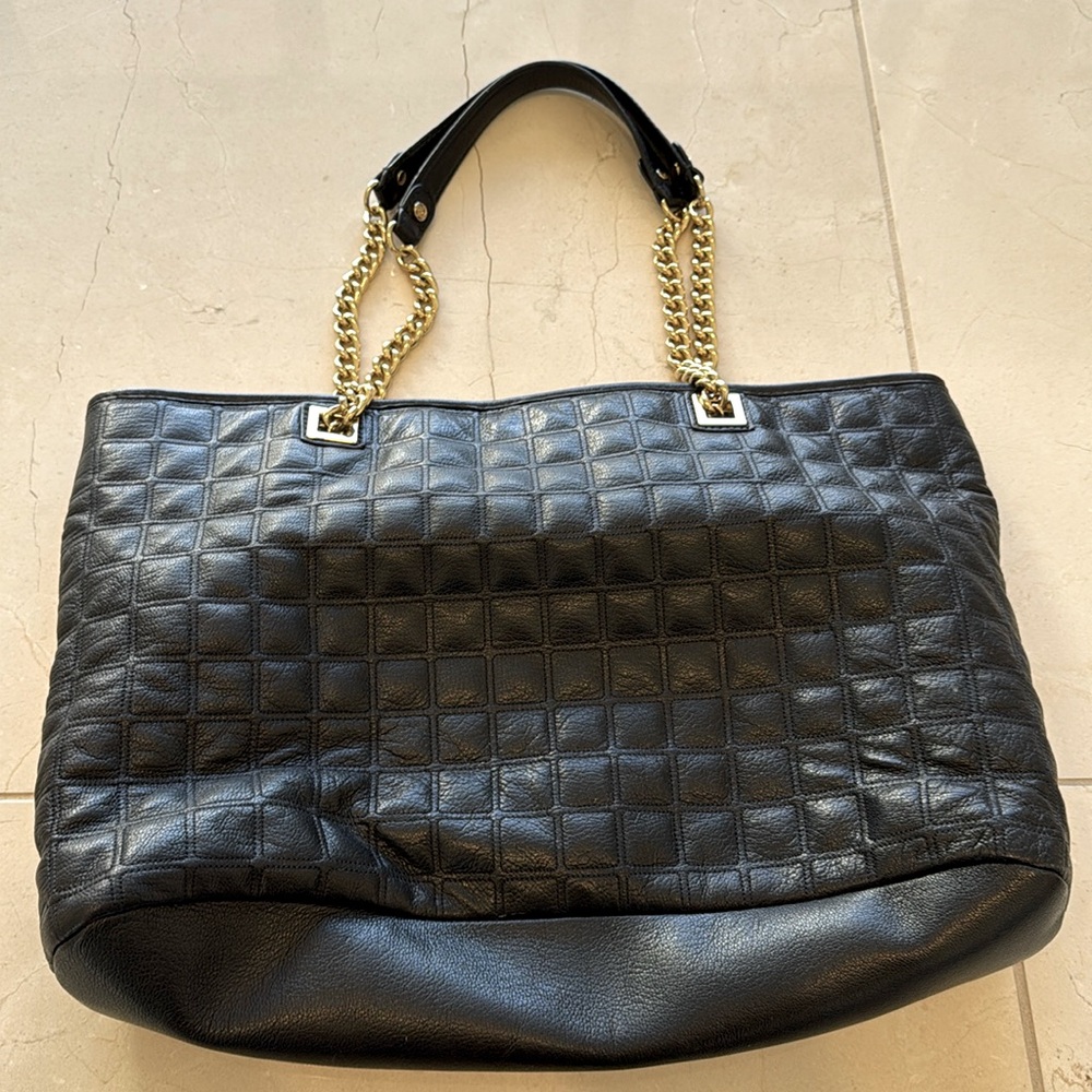 Black Leather Tote